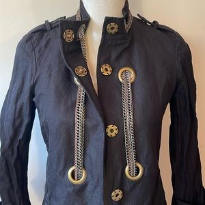 Gryphon Black Metal Chain Jacket